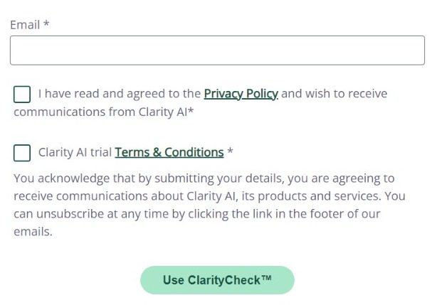 ClarityCheck Clarity AI ClarityCheck Clarity AI