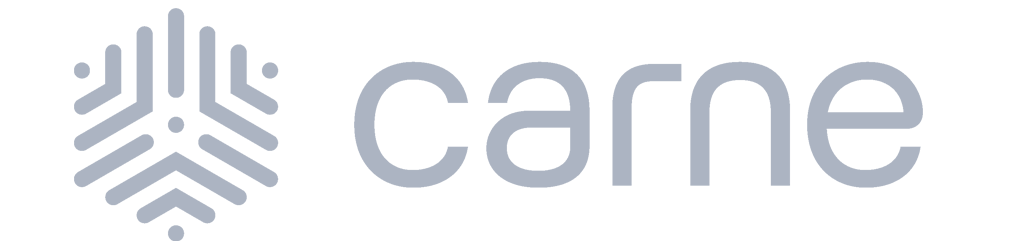 Wide blue-gray banner with small black triangles at the top center and bottom center.