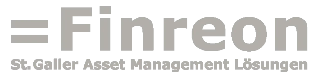 Finreon brand logo with the word Finreon on a black background.