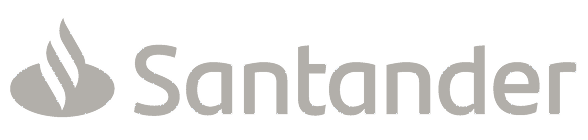 Santander logo with a stylized flame icon and the word Santander